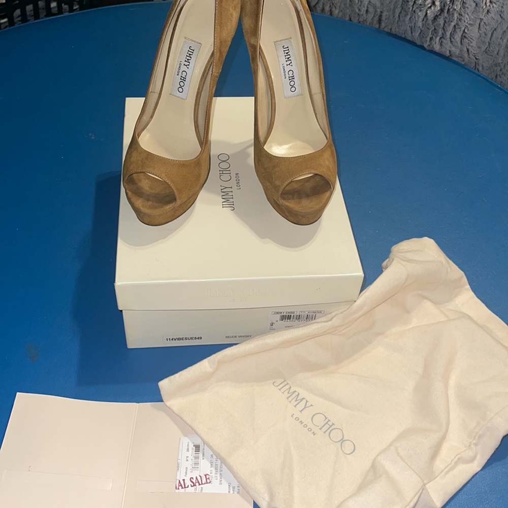 Jimmy choo heels size 39 (8) in surface whiskey color